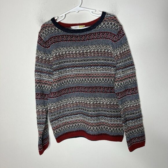 John Lewis Sweater Boys 9 Years Old Fair Isle Festive Cotton Wool Blend Classic - Picture 11 of 12